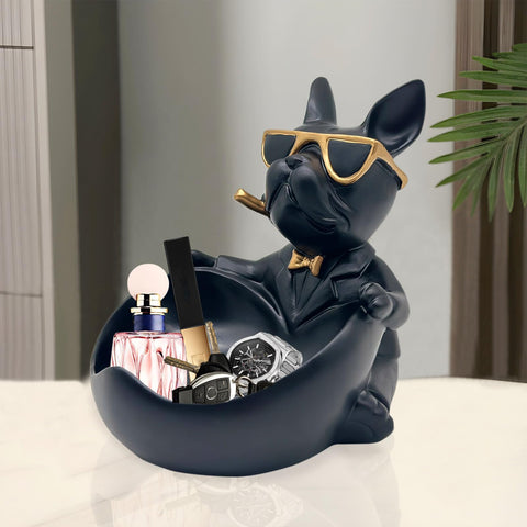 Huhote bulldog desk ornament brings warm, friendly vibe to living spaces