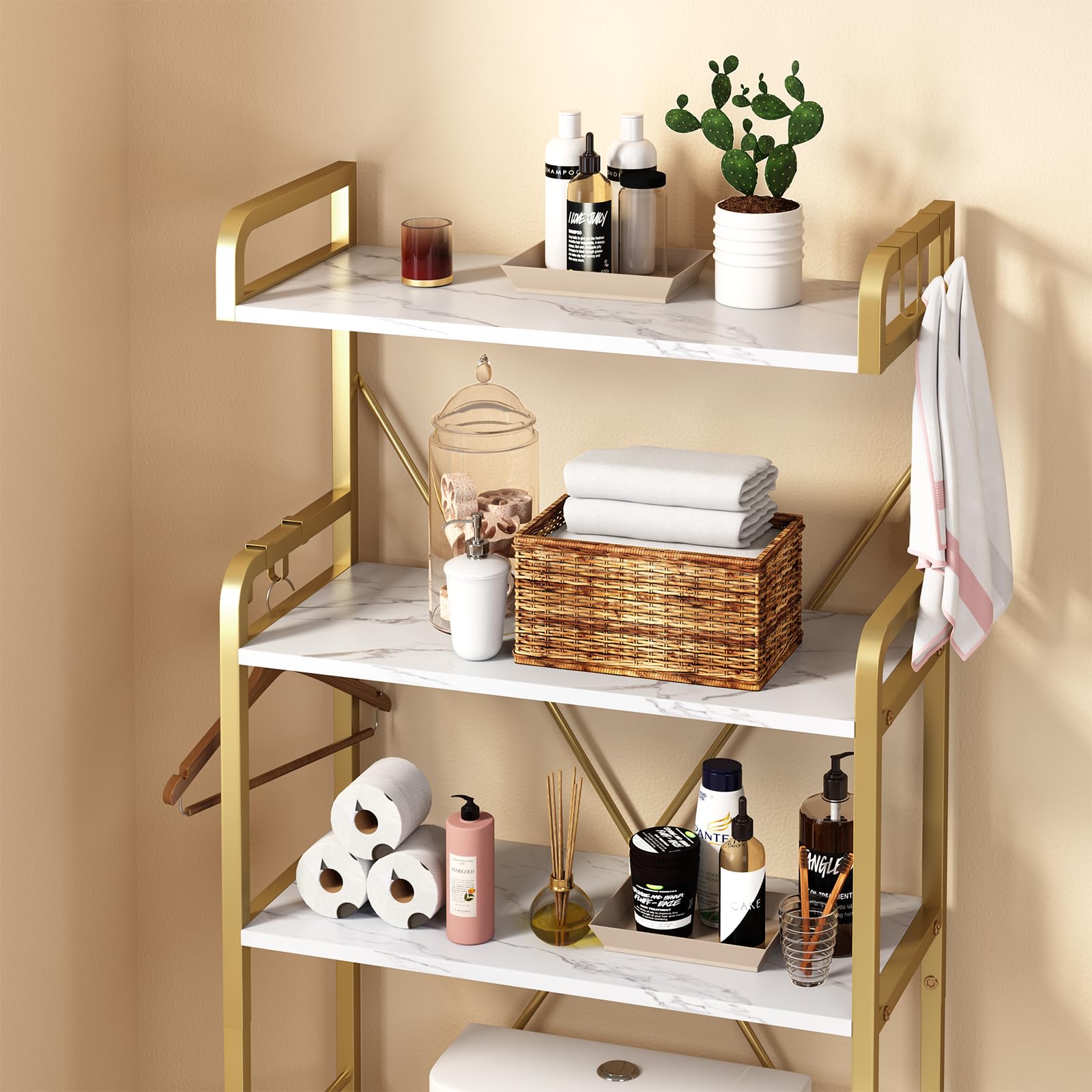 Huhote waterproof particleboard shelf resists moisture for durability.