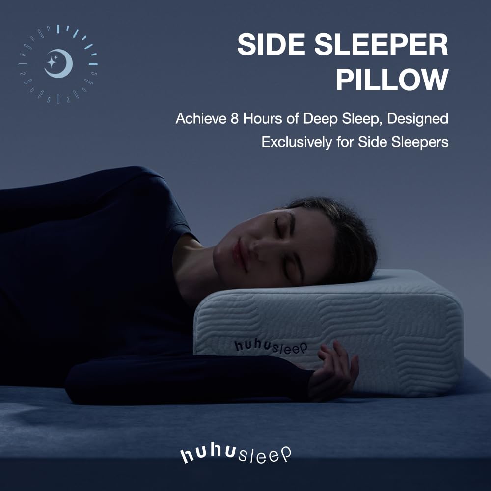 Huhu Sleep Firm Pro Cube Pillow foam-core detail highlighting layered firmness options