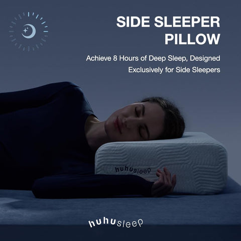 Huhu Sleep Firm Pro Cube Pillow foam-core detail highlighting layered firmness options