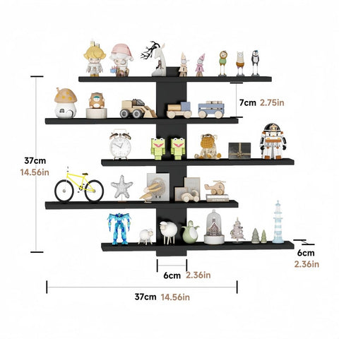 HUHUJIA cosmetics and perfume organizer on wall shelf