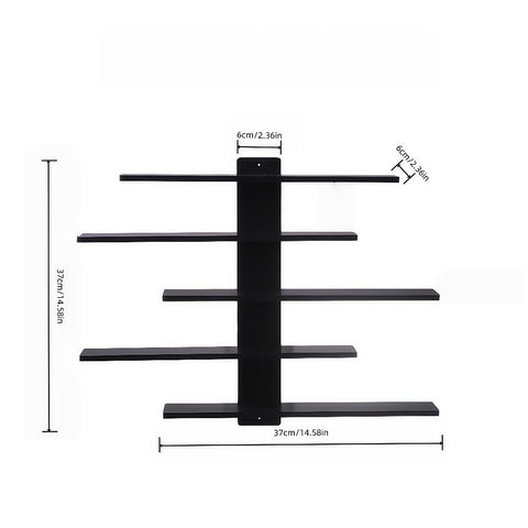 HUHUJIA figurine display shelf showcasing a small collection