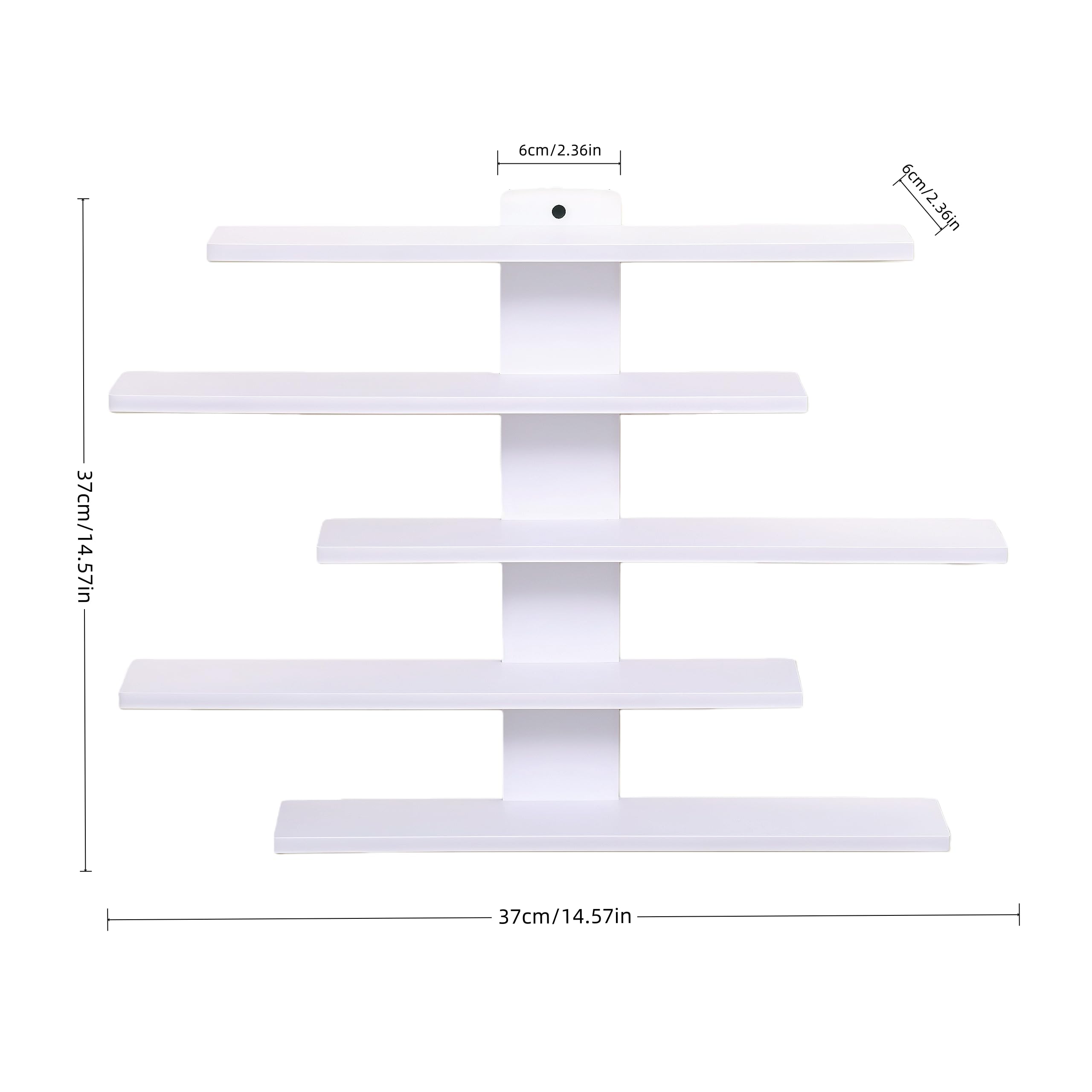 HUHUJIA wall-mounted shelf showcasing figurines neatly with space-saving display