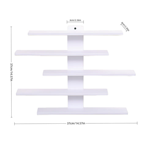 HUHUJIA wall-mounted shelf showcasing figurines neatly with space-saving display