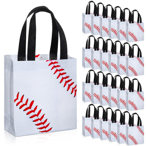 Huhumy baseball goodie bags with handles for durable, reusable party favors.