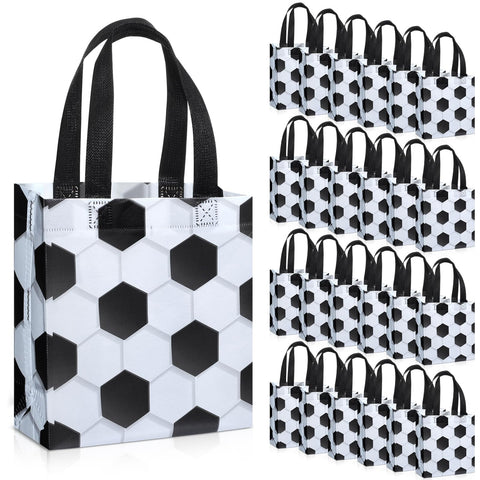 Huhumy soccer goodie bag with handles, ideal for party favors and event decor.