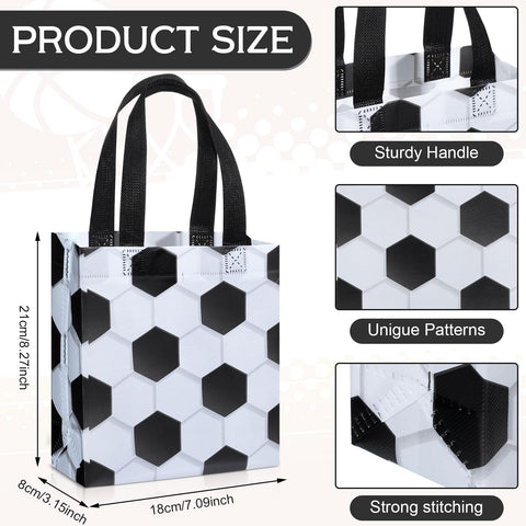 Huhumy soccer-themed bag with handles, a festive party favor option.