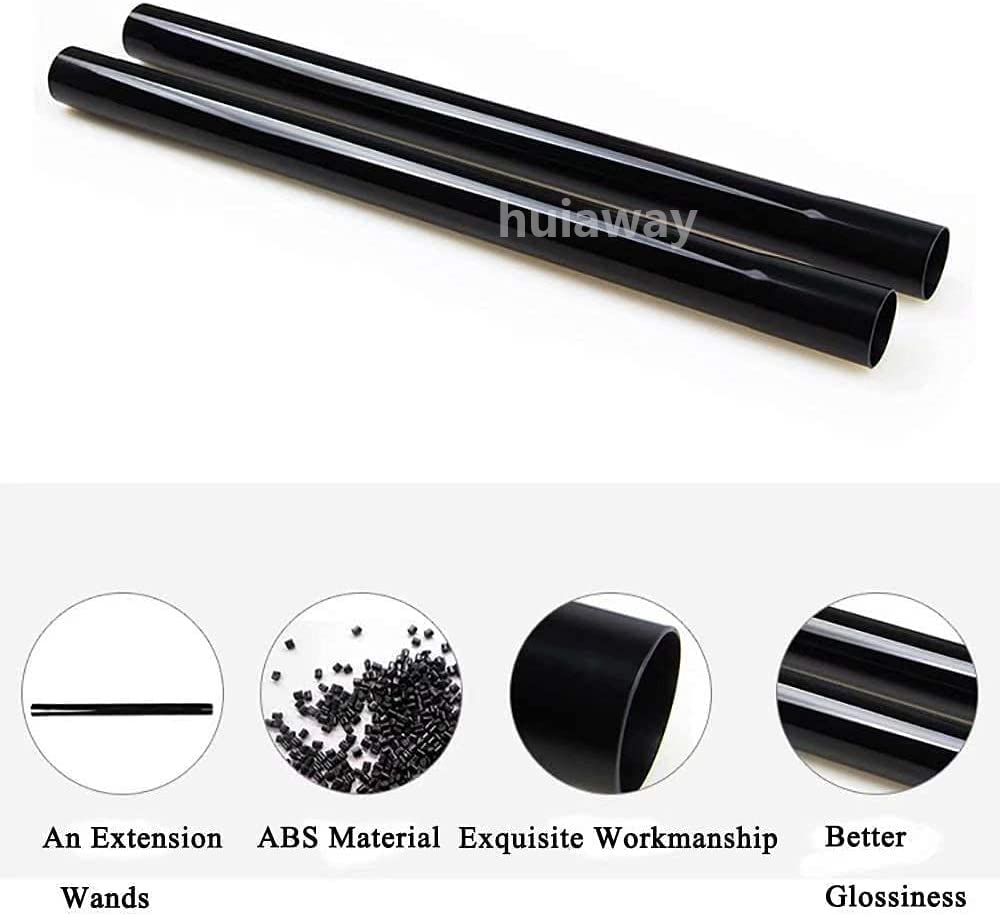HUIAWAY extension wand diameter specs show 1.22–1.25 inch fit for compatible tools.