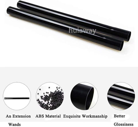 HUIAWAY extension wand diameter specs show 1.22–1.25 inch fit for compatible tools.