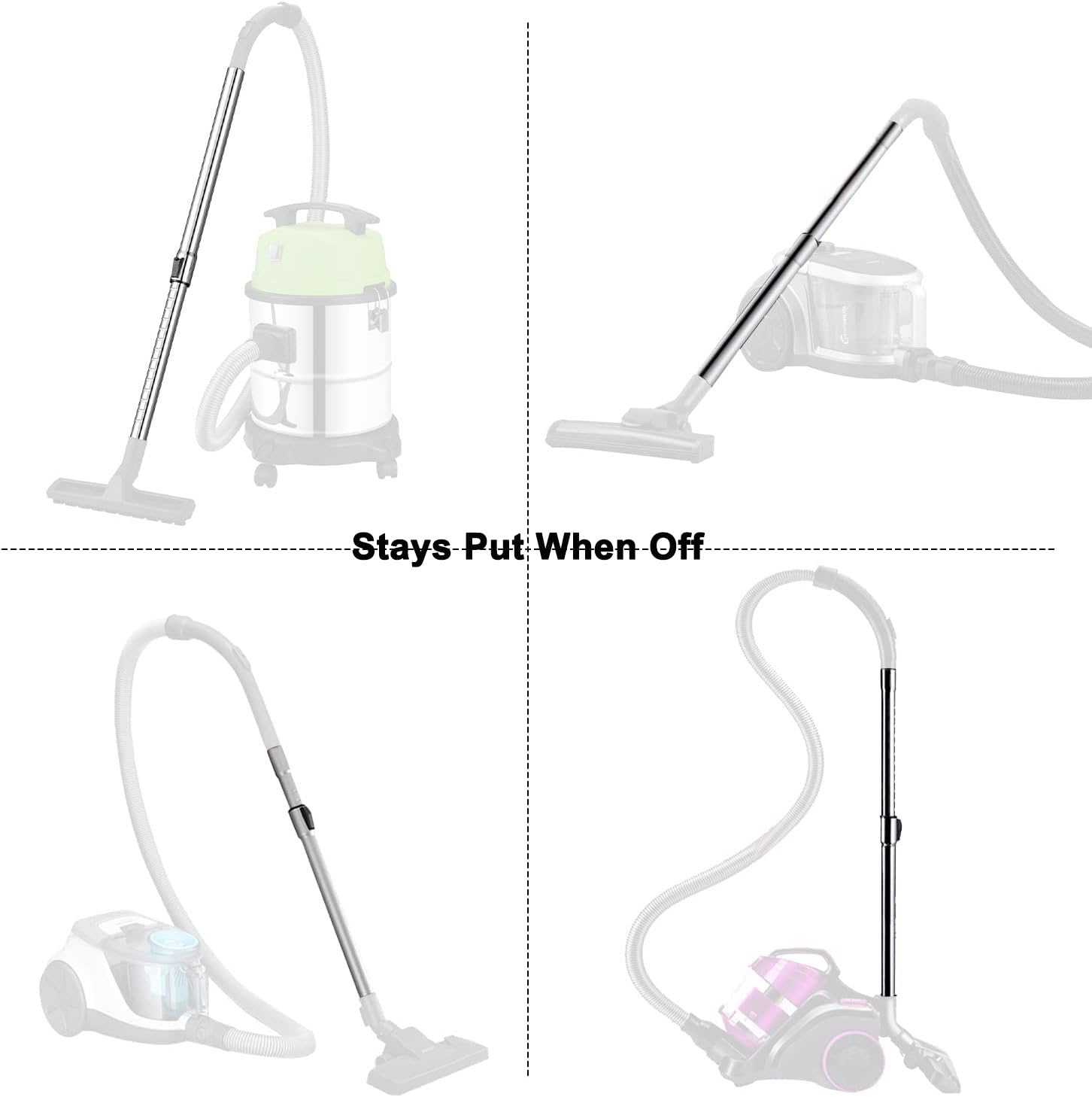Huiaway packaging shows one telescoping wand included