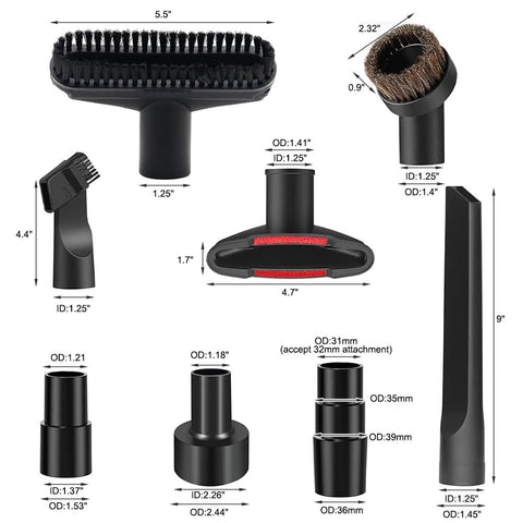 HUIAWAY vacuum extension wand provides reach to tight corners and under furniture.