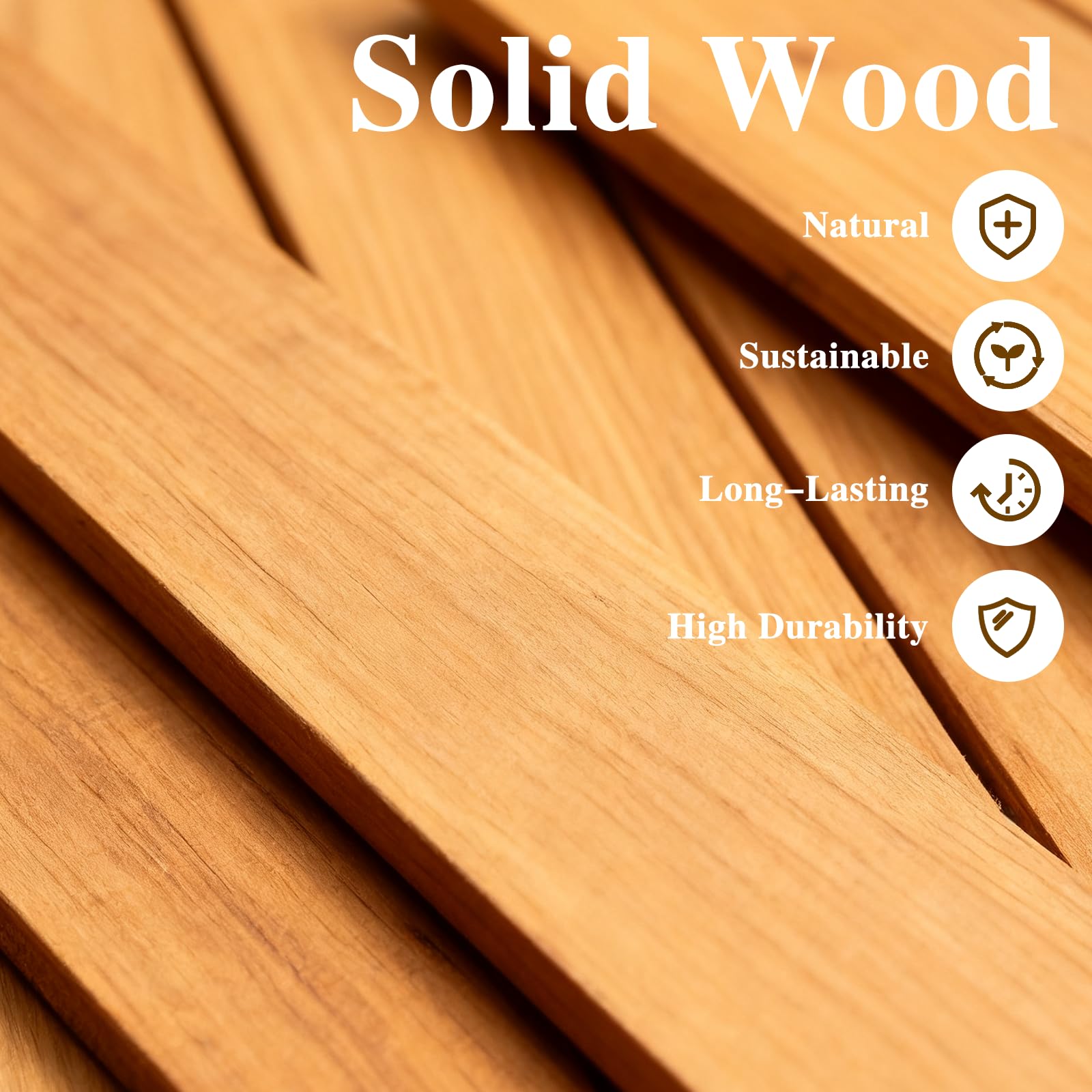 HuiDao eco-friendly wood shelf offering durable, natural storage solution.