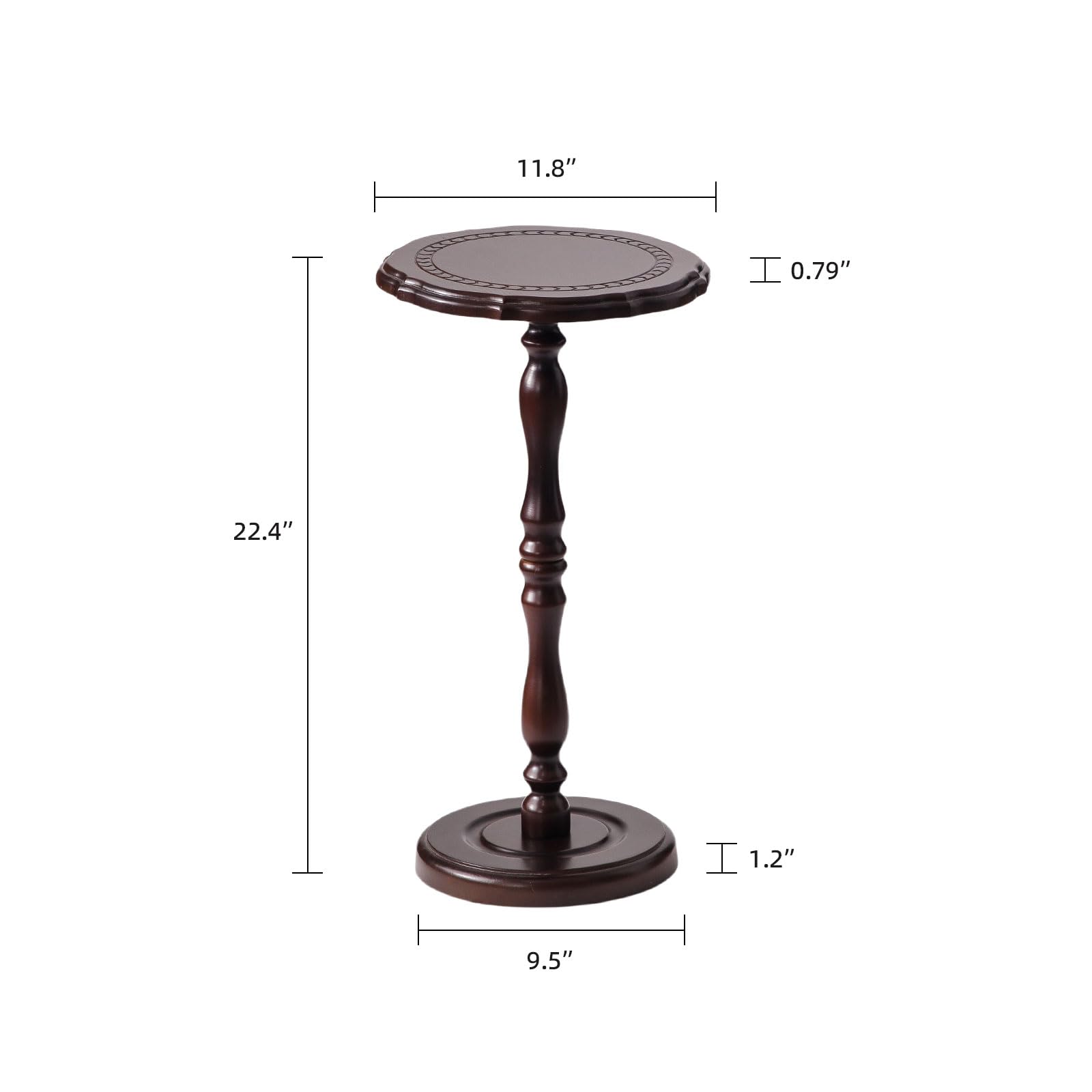 HuiDao natural brown finish adds warm earthy tone to rooms