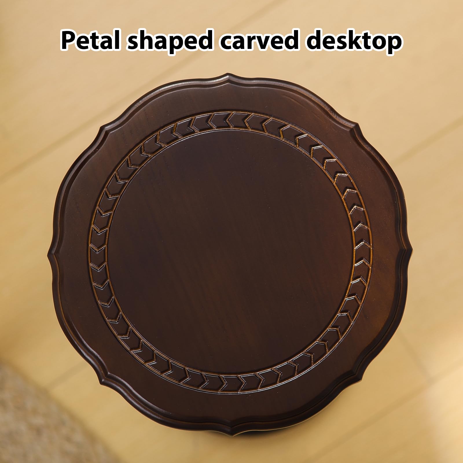 HuiDao round top 11.8-inch diameter fits drinks and lamps