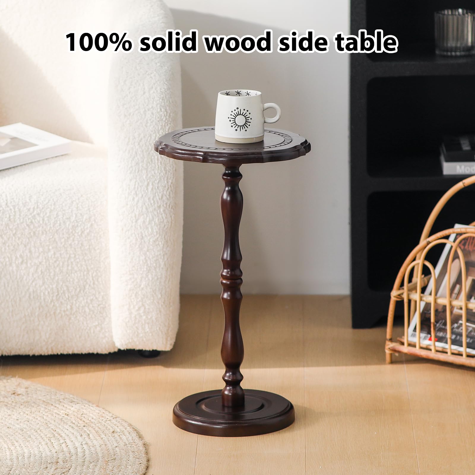 HuiDao solid wood base provides stability on floors