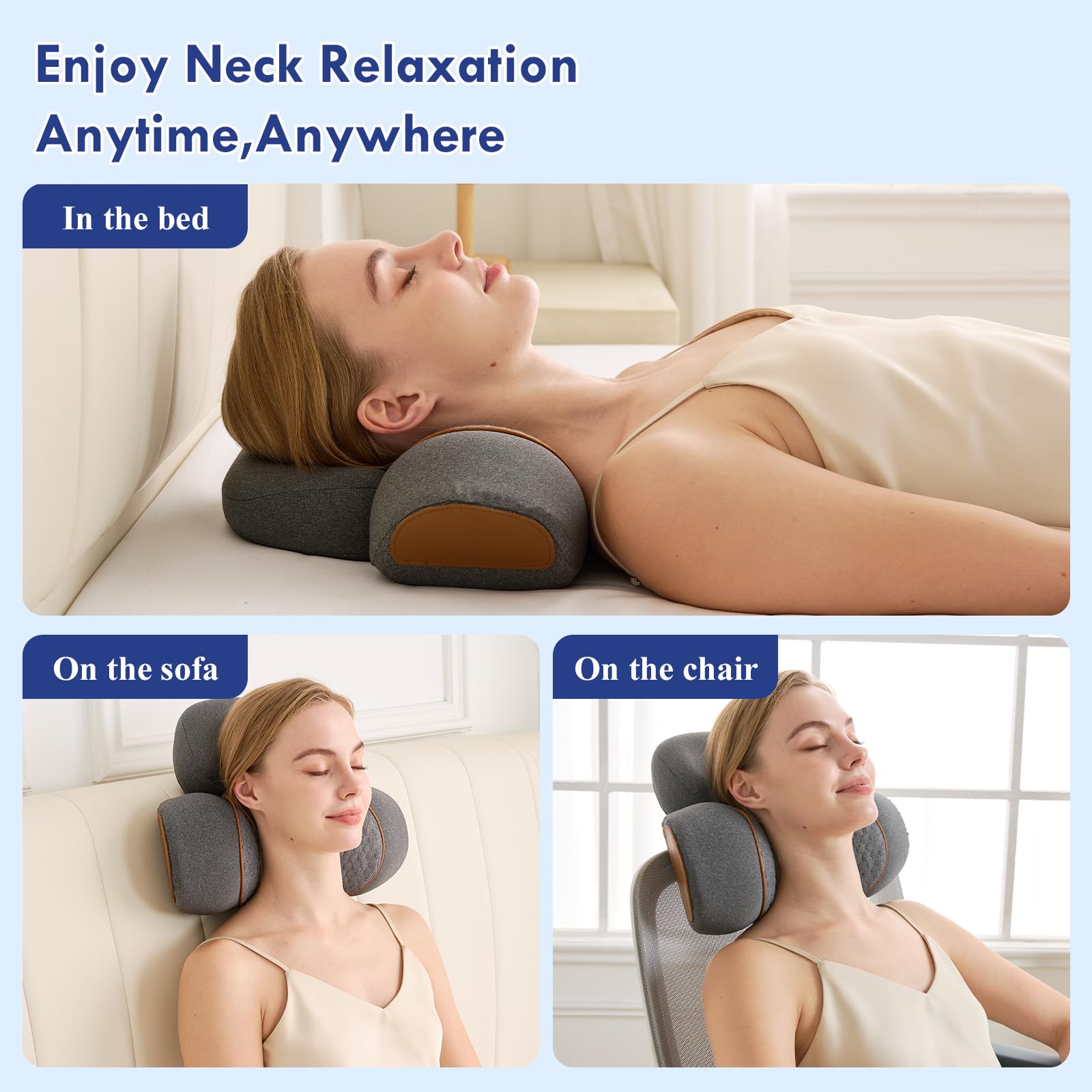 Huieo adjustable heat levels provide comfortable warmth for sensitive skin.