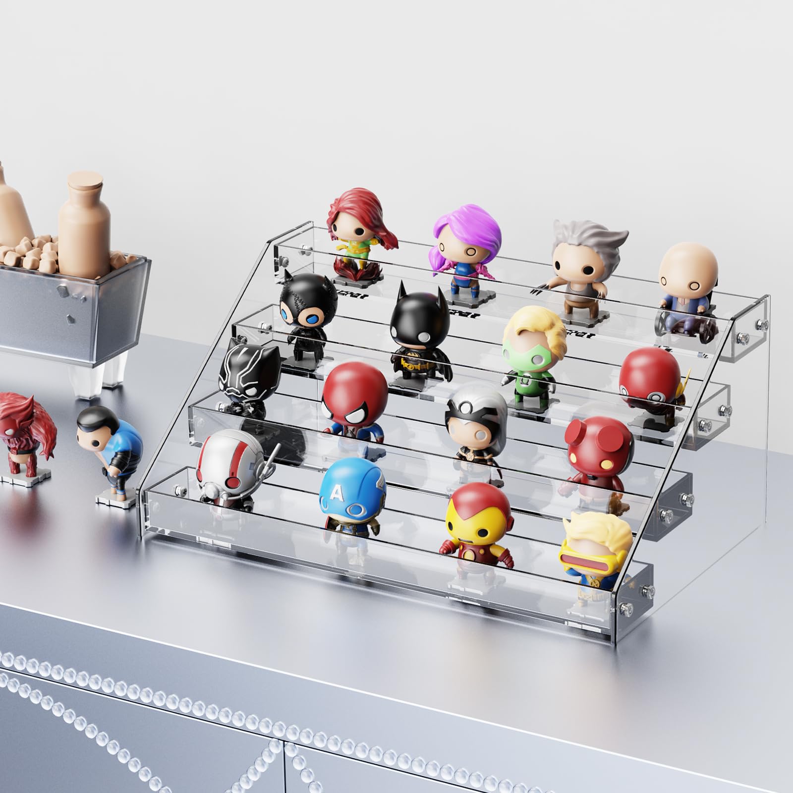 HUITAI card display stand showcasing business cards on multiple levels
