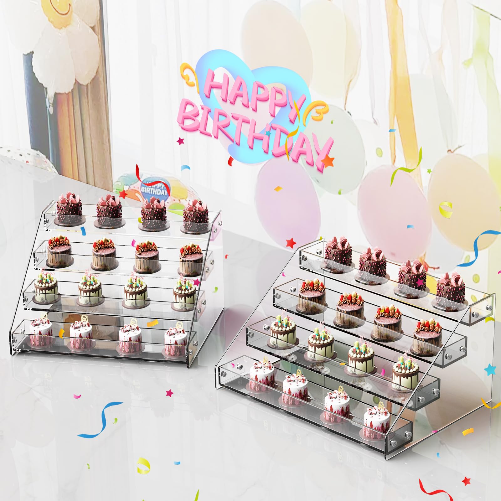 HUITAI figure display six-tier arrangement for collectibles