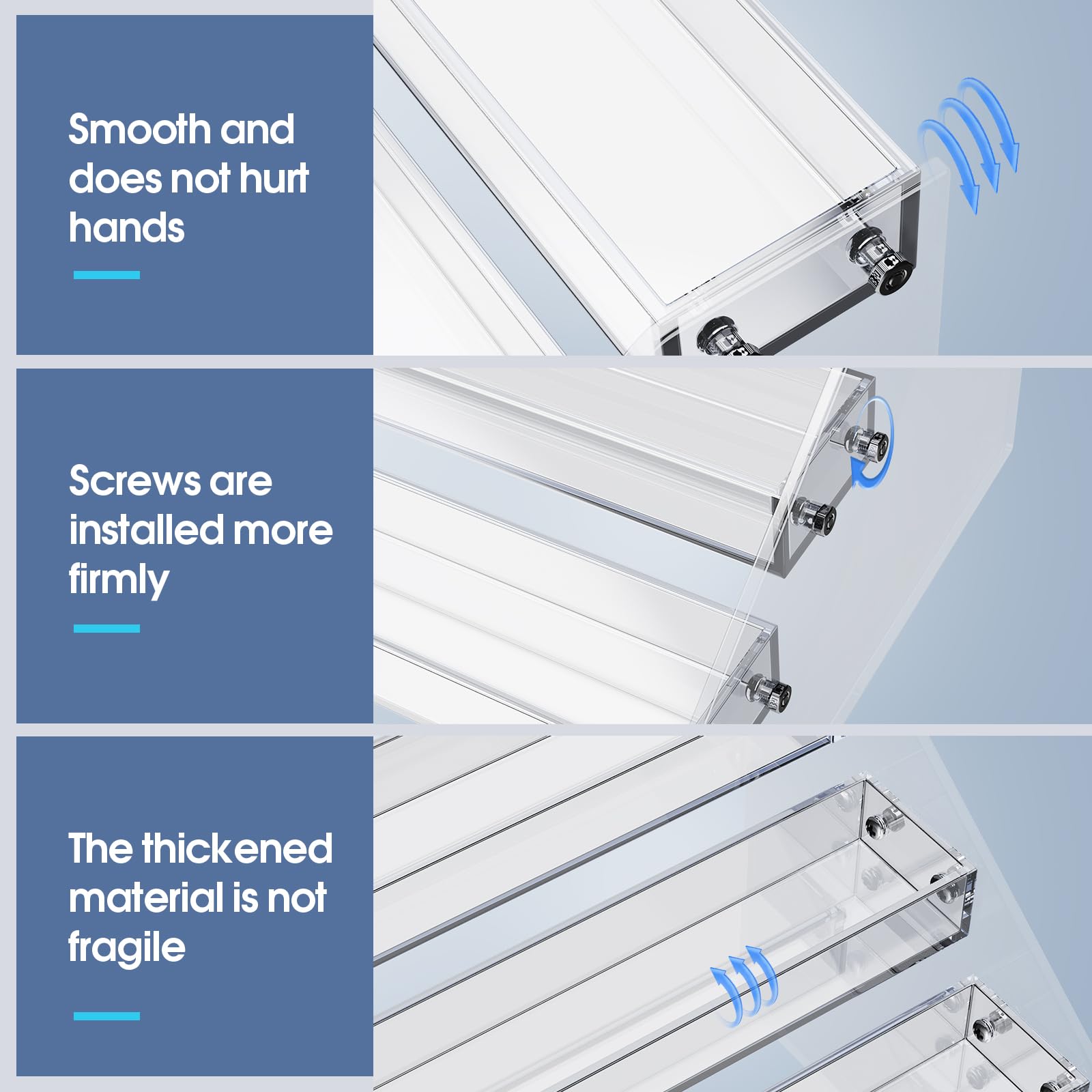 HUITAI perfume organizer six-tier with clear visibility and easy access