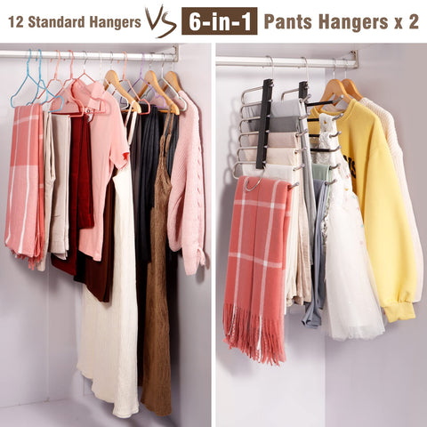 HUITEM 24-pant capacity helps you consolidate outfits.