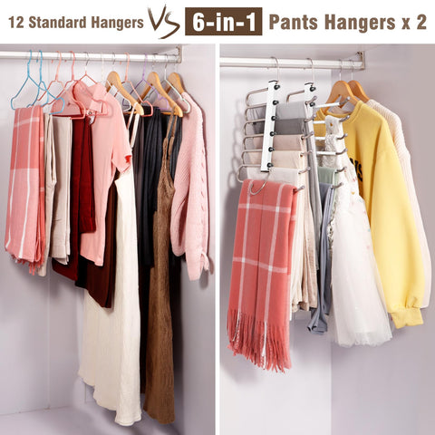 HUITEM lightweight yet sturdy pants hangers for everyday wear