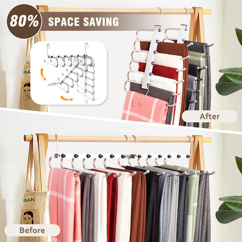 HUITEM anti-slip rings secure pants on hangers for daily use
