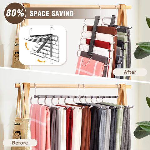 HUITEM space-saving design helps maximize small closet space.