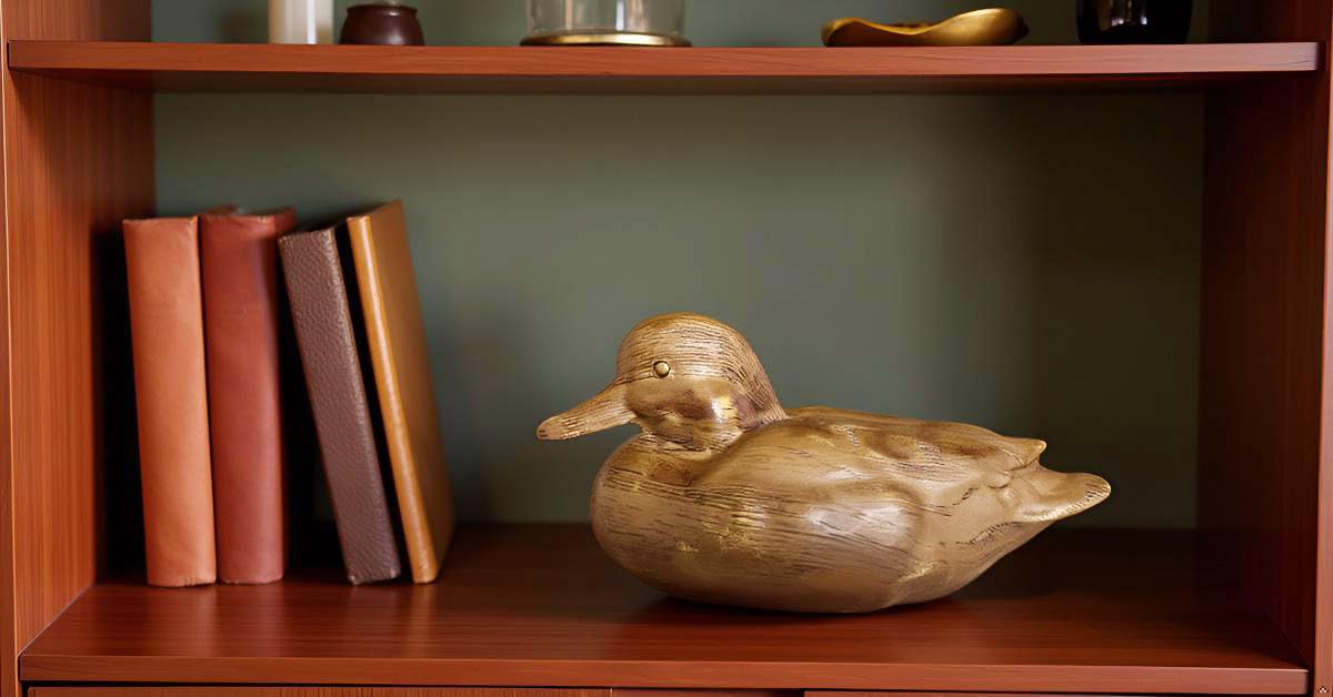 Gift-ready packaging enhances gifting with Huitony duck statue.