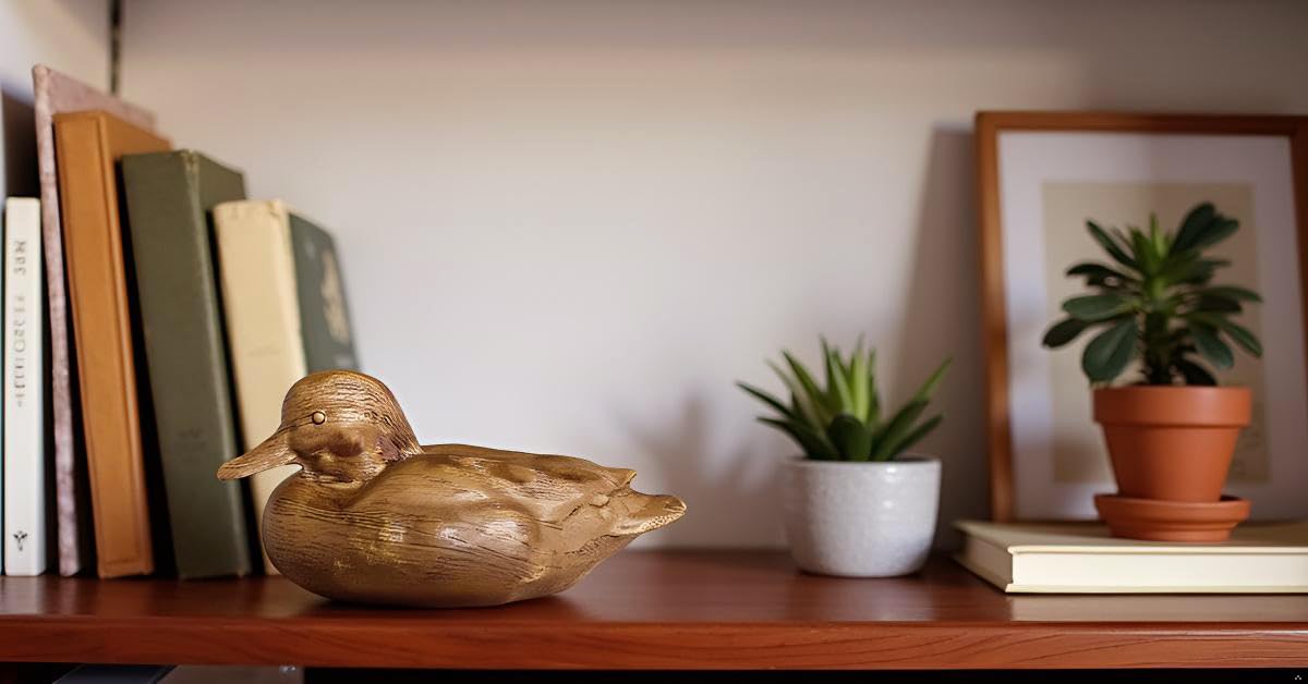 Huitony duck statue suitable for indoor and outdoor spaces.