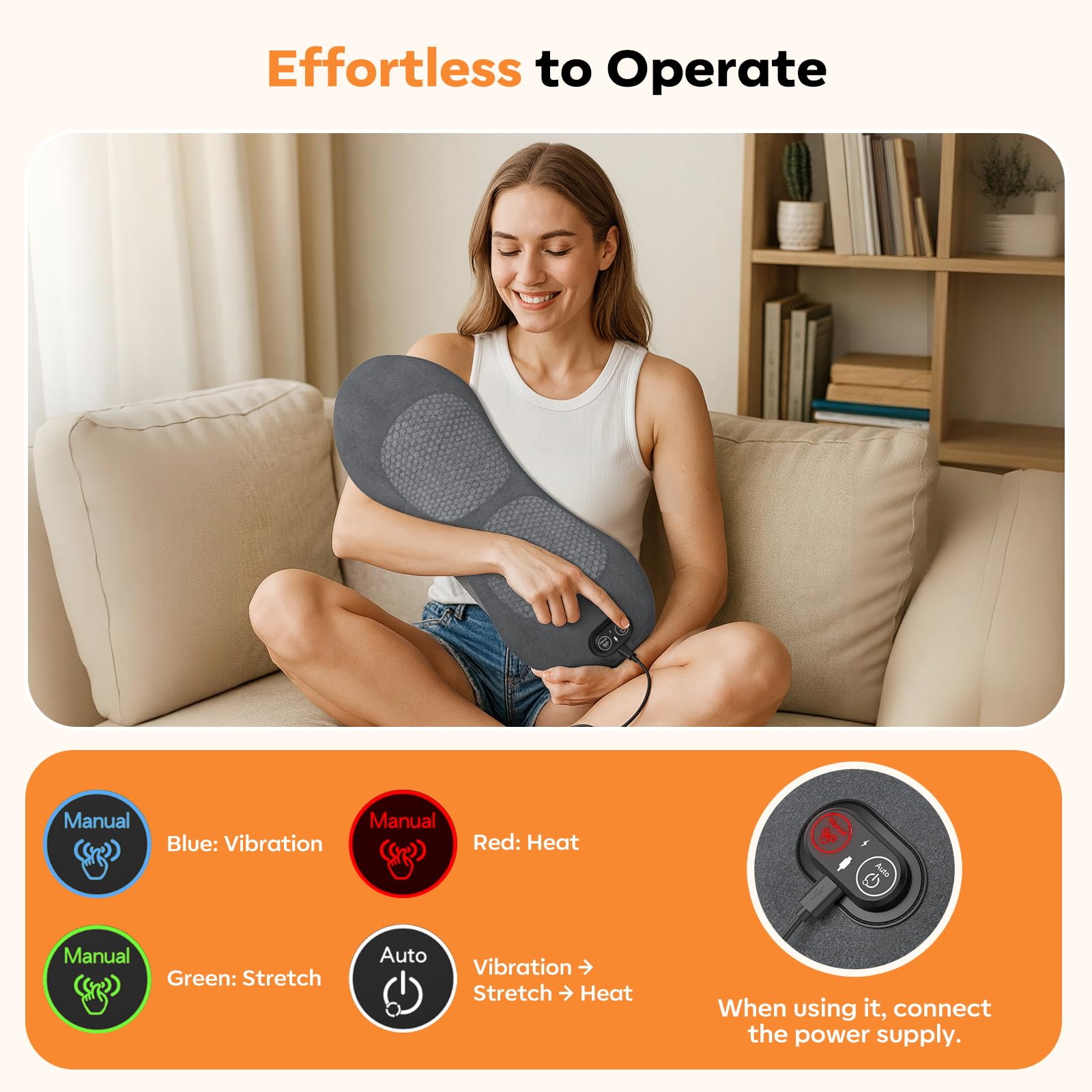 HuixinLine ergonomic design with 135-degree curvature aligns the spine.
