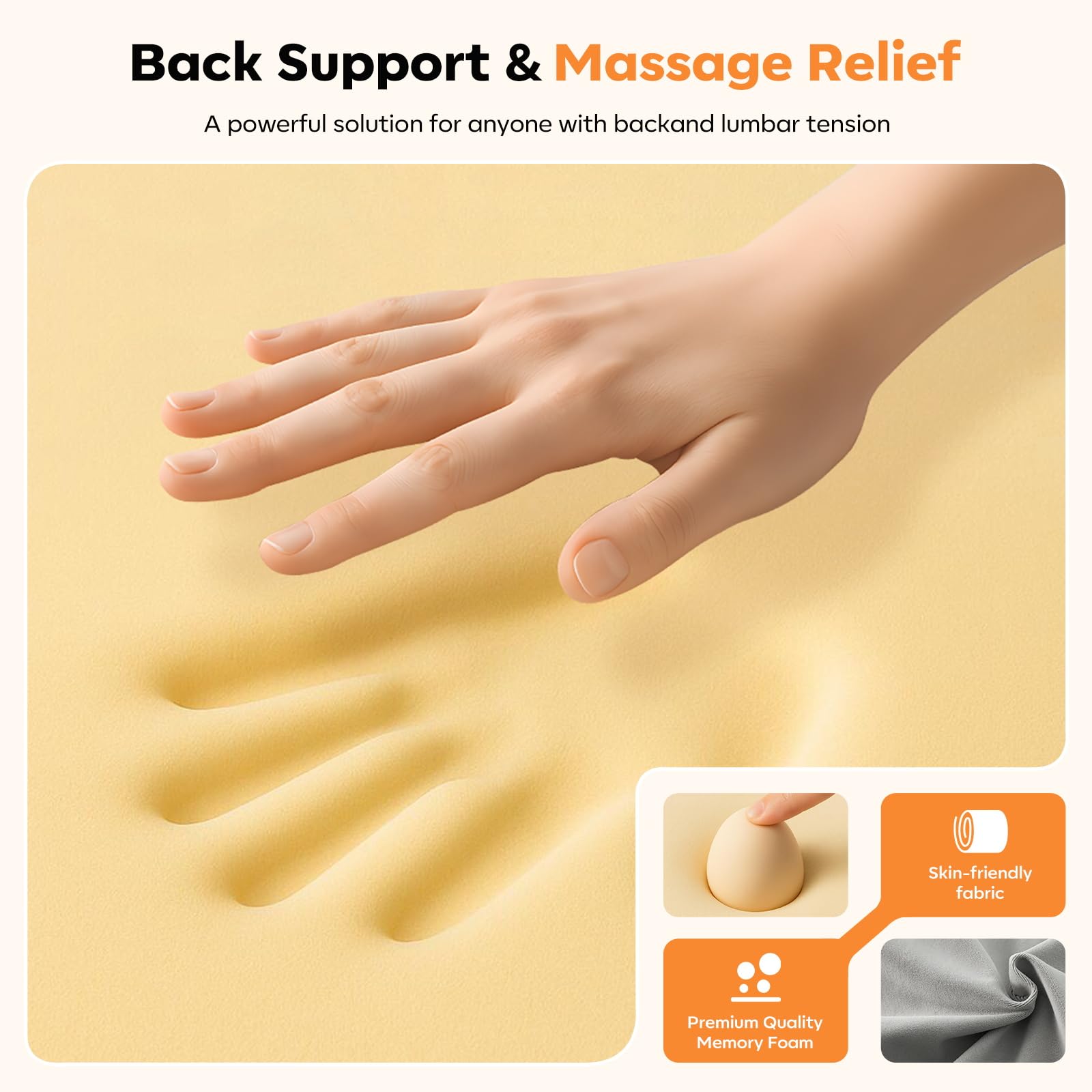 HuixinLine back massager pillow suited for home or office relief.
