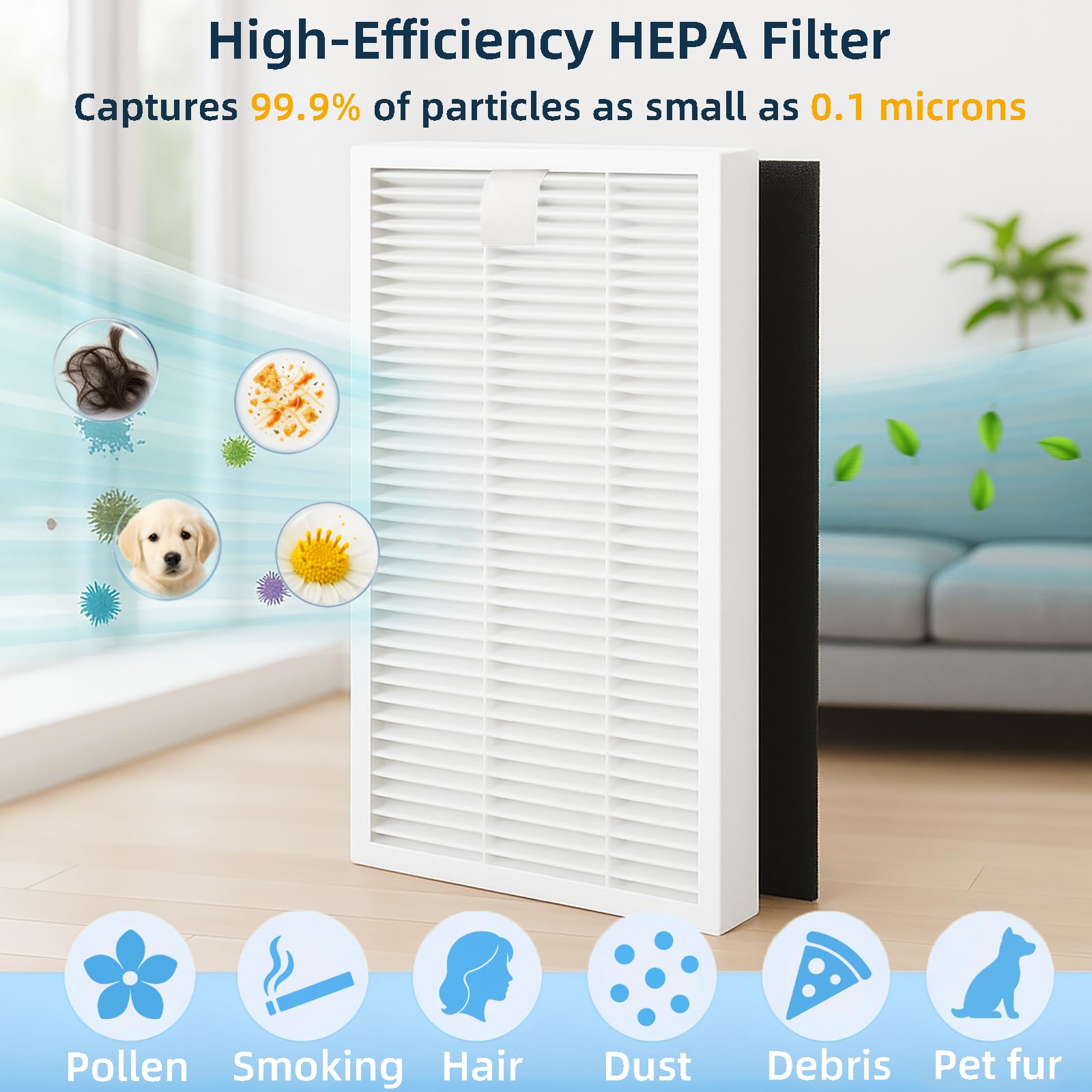 HUIZHEN SmartClean 2000 HEPA filter improves filtration efficiency