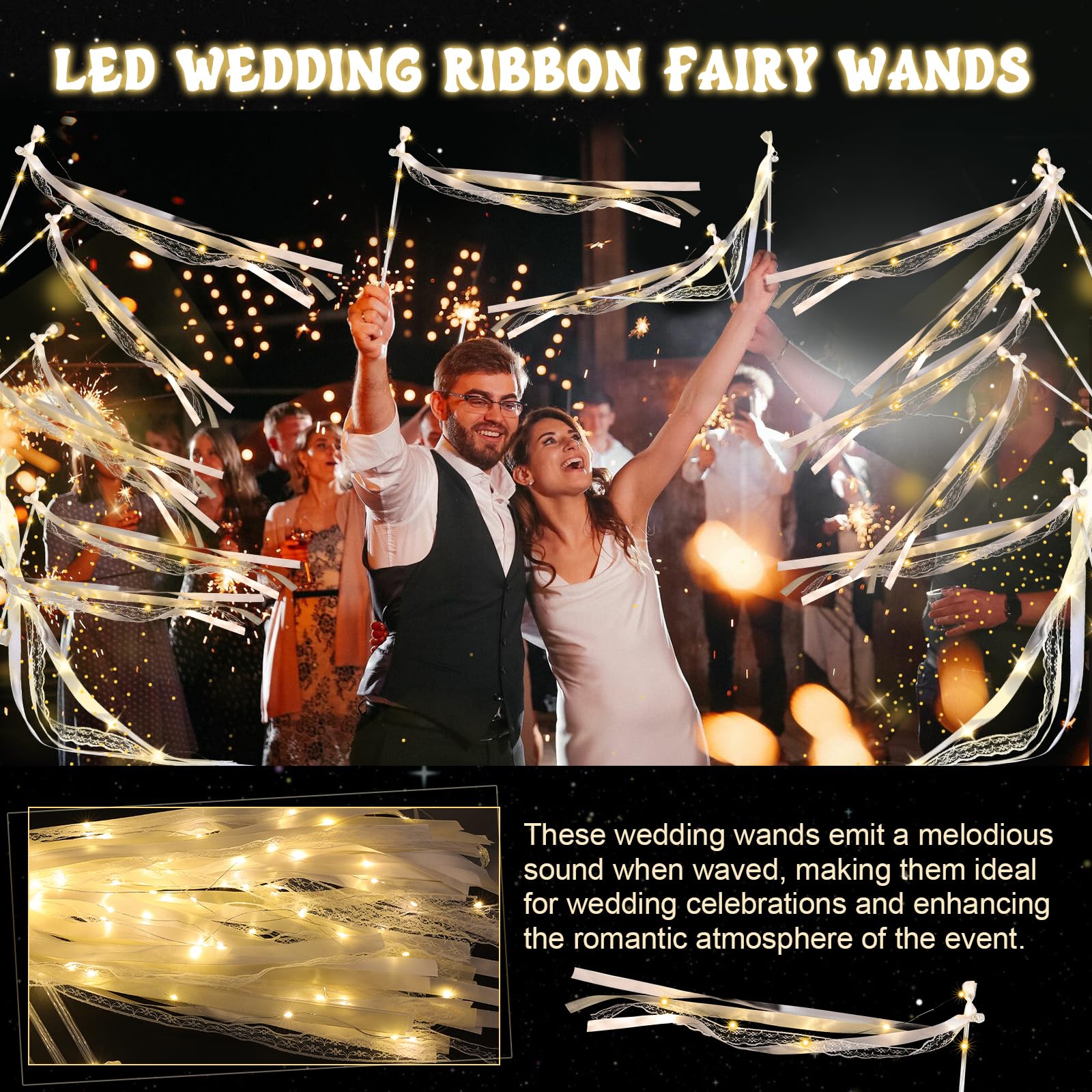 HUIZONHOME satin ribbons closeup reflecting light