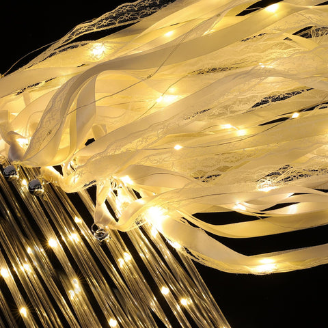 HUIZONHOME wedding wand with glow ribbons for romantic photos
