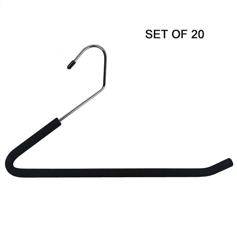 Huji heavy-duty hangers with open ends glide smoothly for quick outfit changes.