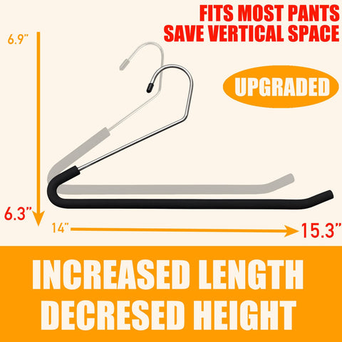 Huji easy-slide open-end chrome hanger; smooth rail for quick outfit changes.