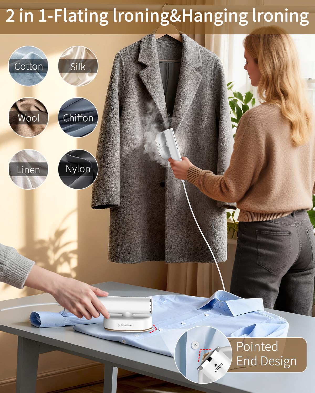 HULMAY one-touch steam control for simple operation