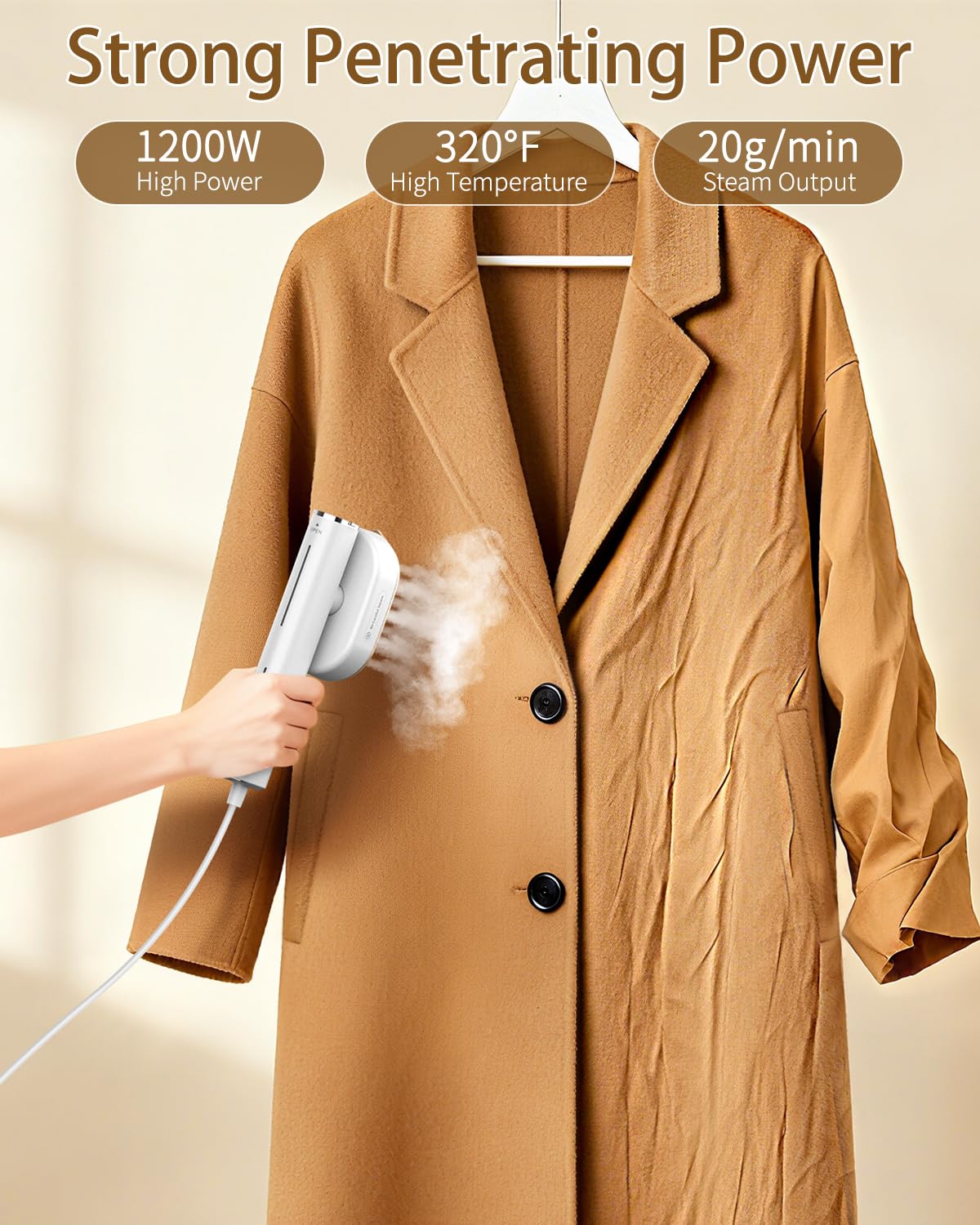 HULMAY rotatable head for easy multi-direction ironing