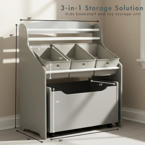 Humble Crew fabric bins are removable for versatile playtime organization