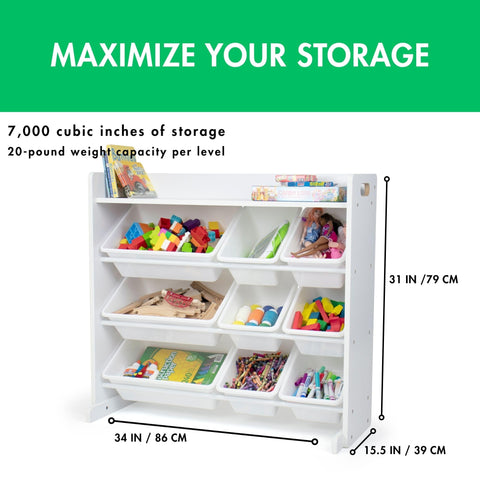 Humble Crew 3-tier design supports up to 20 lbs per shelf