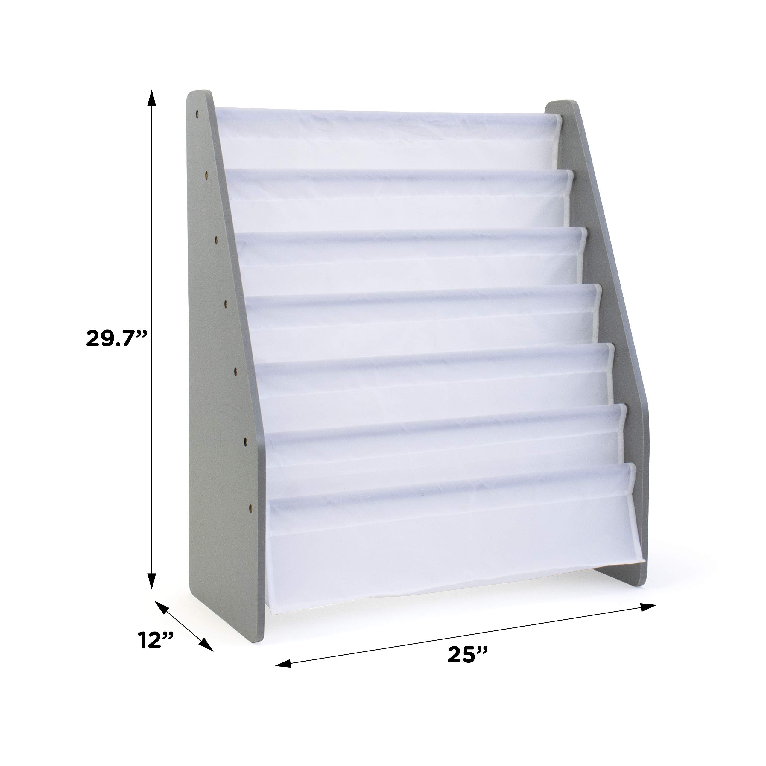 Humble Crew engineered wood book rack is sturdy for daily family use.