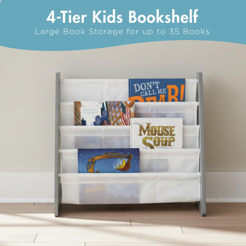 Humble Crew Kids Bookshelf compact dimensions fit small rooms and corners
