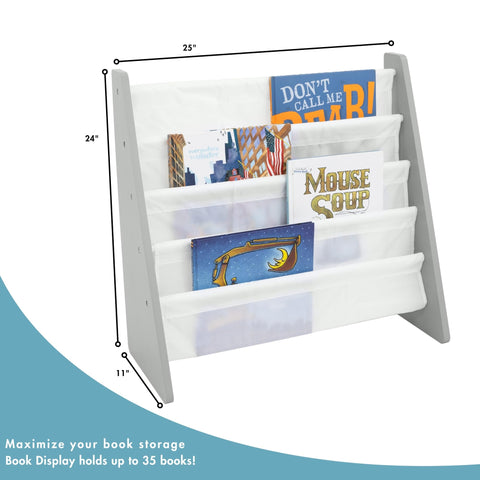 Humble Crew Kids Bookshelf durable engineered wood designed for daily toddler use