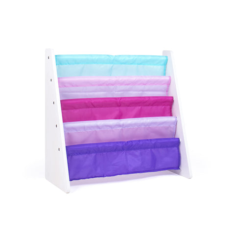Humble Crew Kids Bookshelf four-tier organization keeps playroom books neatly reachable.