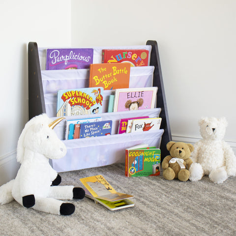 Humble Crew four-tier display encourages independent reading and book organization
