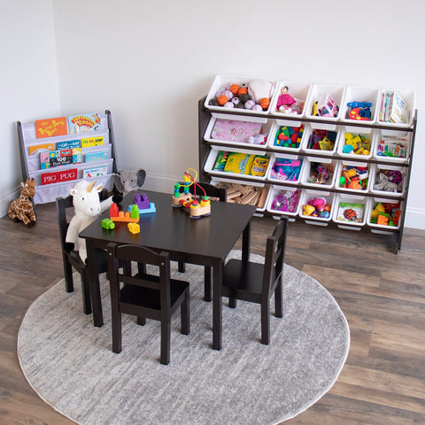 Humble Crew toddler-friendly setup promotes easy reach and tidy storage