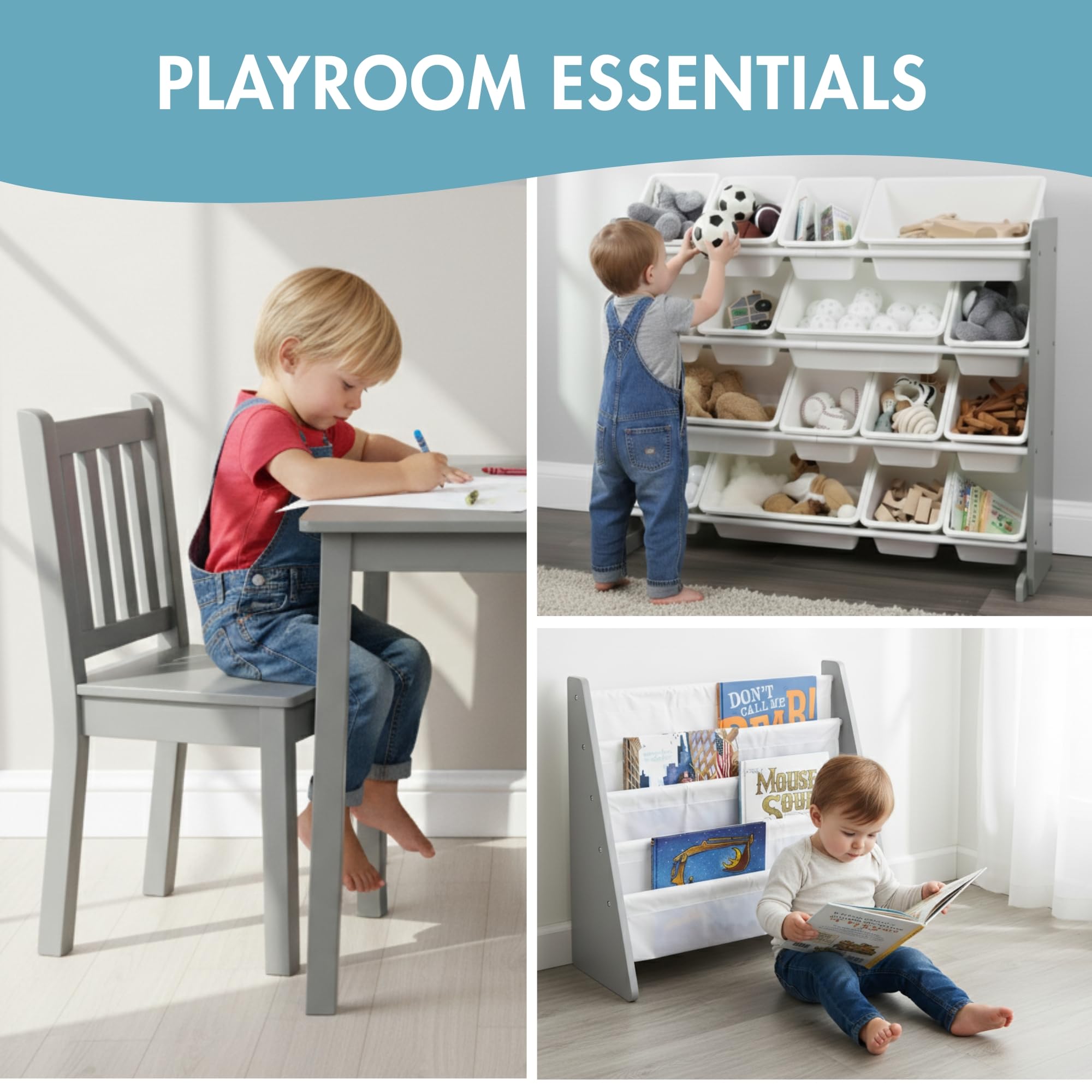 Humble Crew Kids Bookshelf creates a dedicated toddler reading space