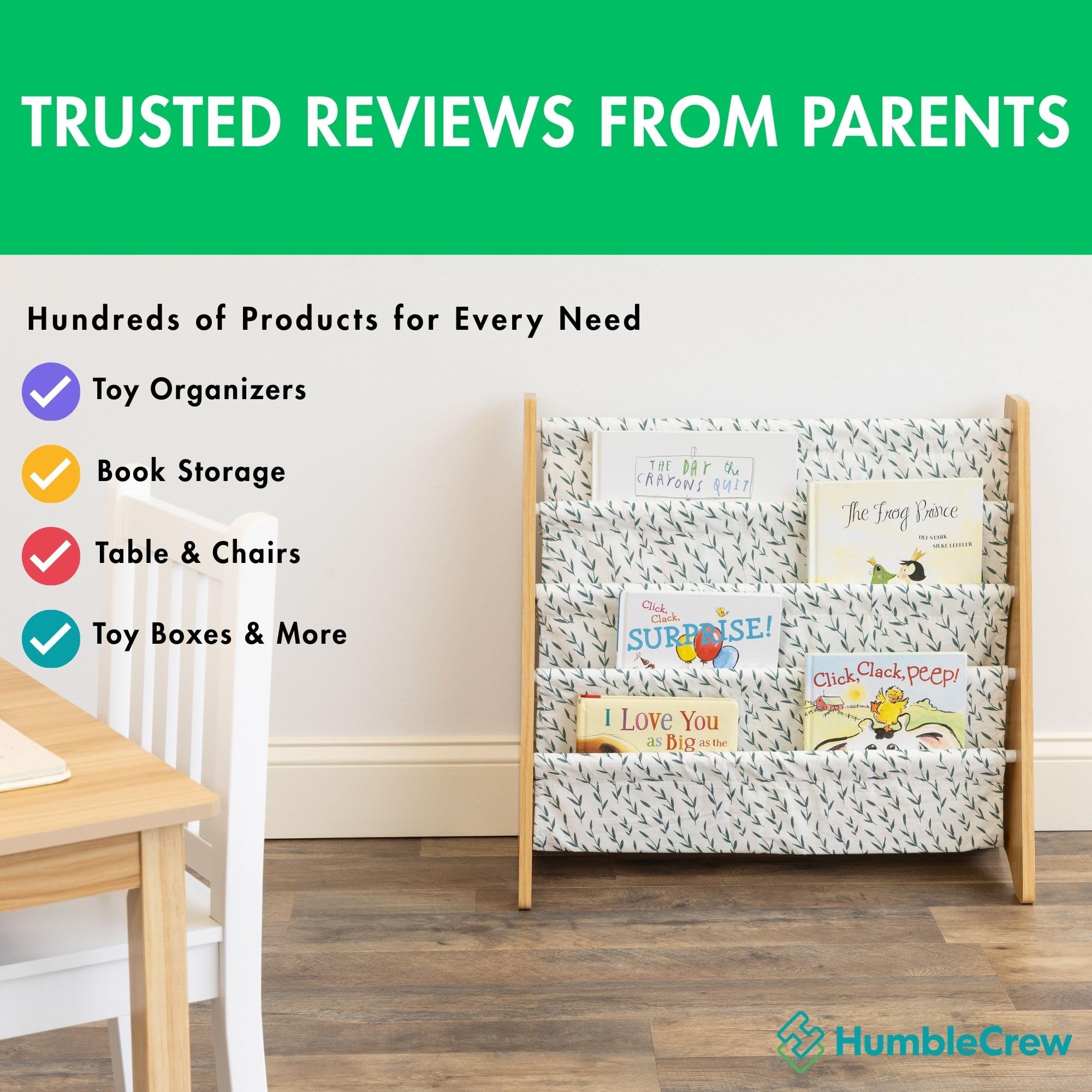 Humble Crew ideal for playrooms, bedrooms, nurseries, and classrooms.
