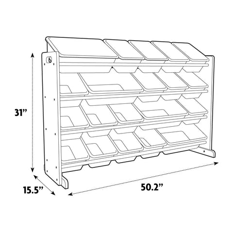 Playroom storage by Humble Crew fits bedrooms and classrooms.