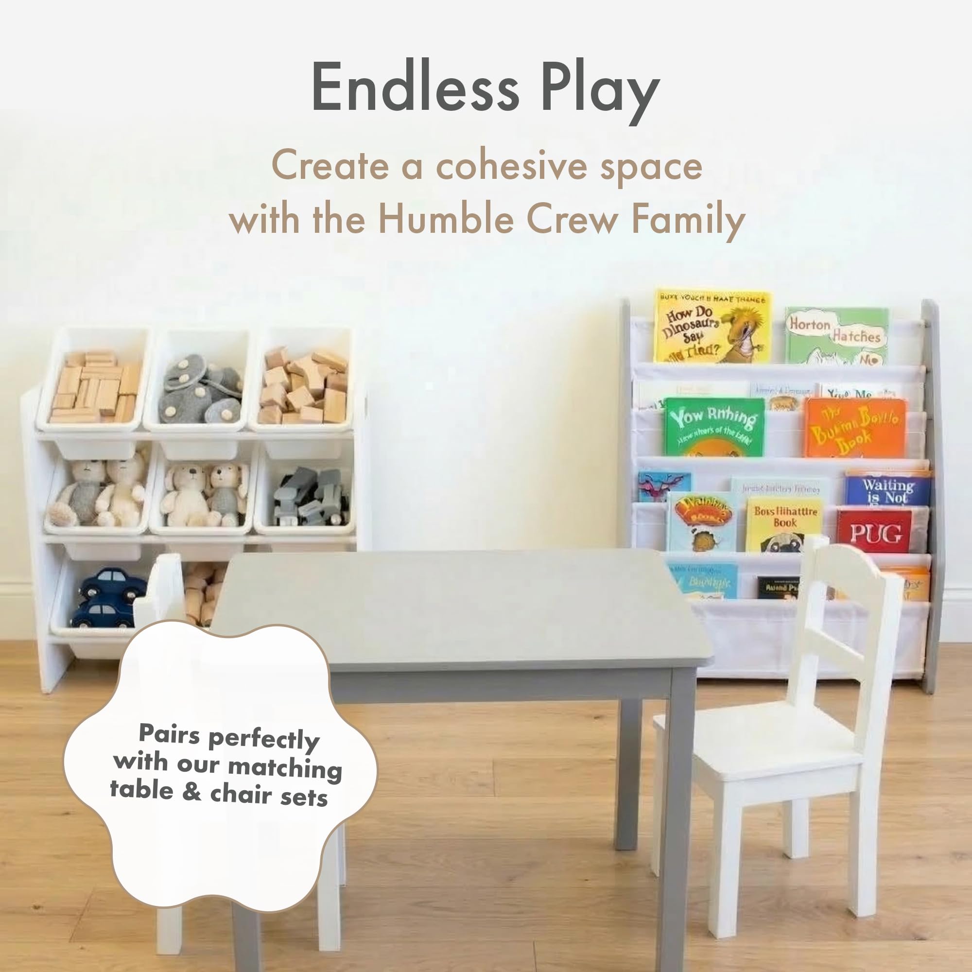 Humble Crew space-saving storage keeps bedrooms tidy and organized.